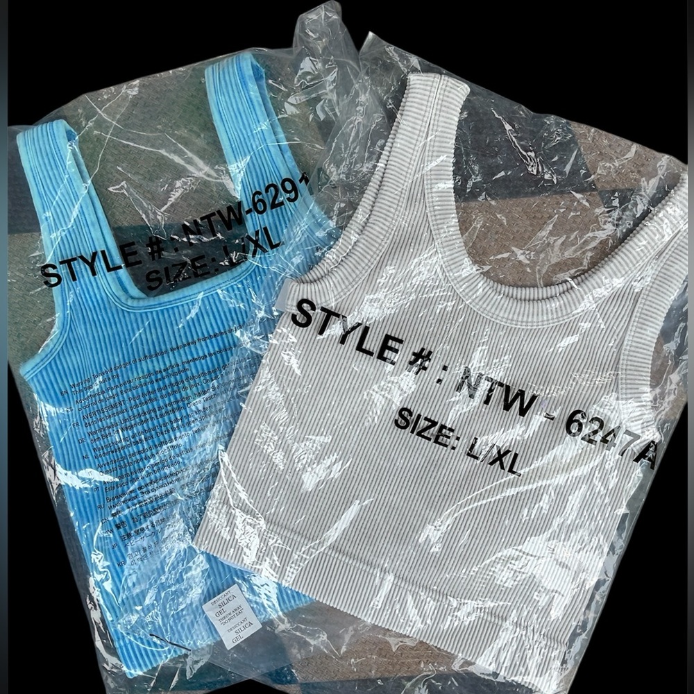 2-Pack Zenana Ribbed Built In Bra Tanks - Picture 5 of 10